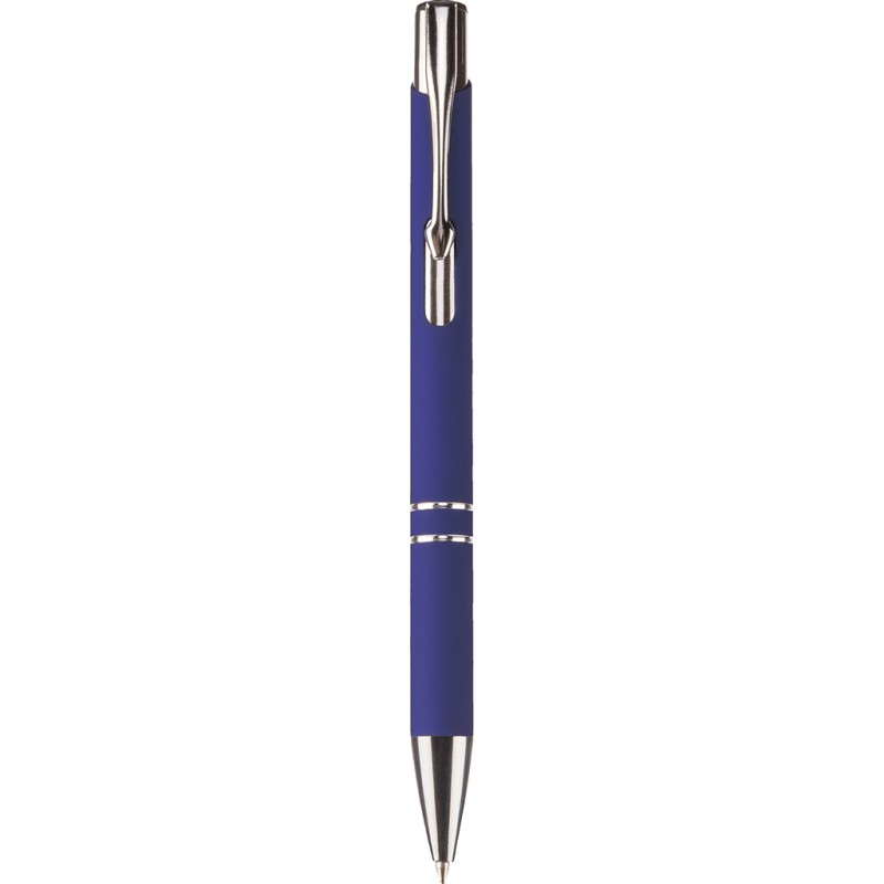 Penna a sfera in alluminio e metallo blu royal personalizzata B11240BL