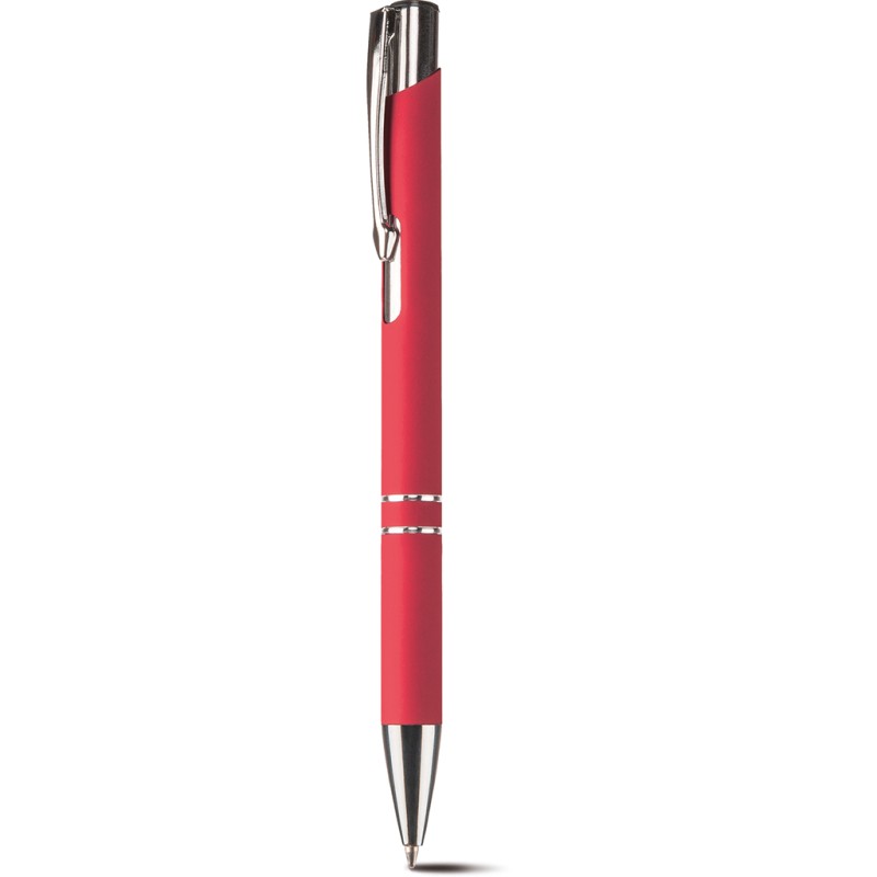 Penna a sfera in alluminio e metallo rossa personalizzata B11240R Penna a sfera in alluminio e metallo rossa personalizzata B11240R