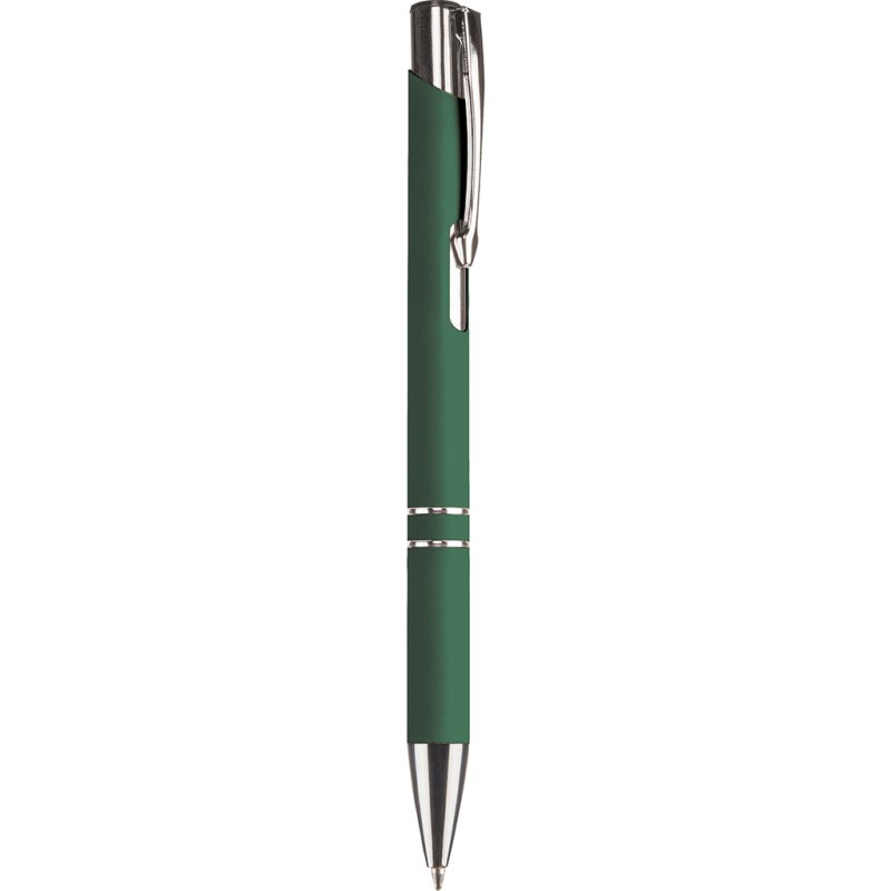 Penna a sfera in alluminio e metallo verde personalizzata B11240V Penna a sfera in alluminio e metallo verde personalizzata B11240V