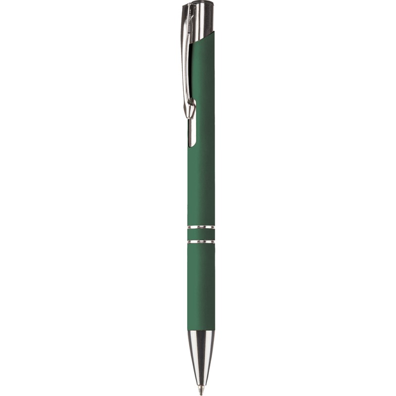 Penna a sfera in alluminio e metallo verde personalizzata B11240V Penna a sfera in alluminio e metallo verde personalizzata B11240V