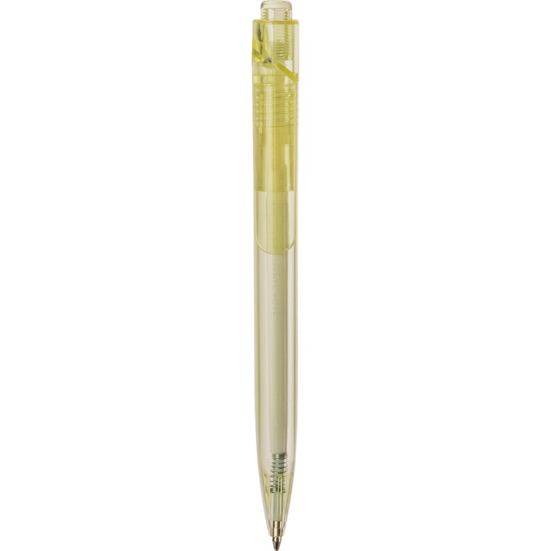 Penna a sfera in rpet gialla personalizzata B11241G