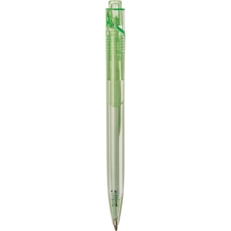 Penna a sfera in rpet verde acido personalizzata B11241VA