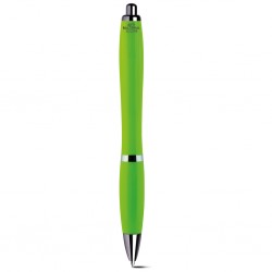 Penna a sfera con fusto antibatterico verde acido personalizzata B11245VA Penna a sfera con fusto antibatterico verde acido personalizzata B11245VA