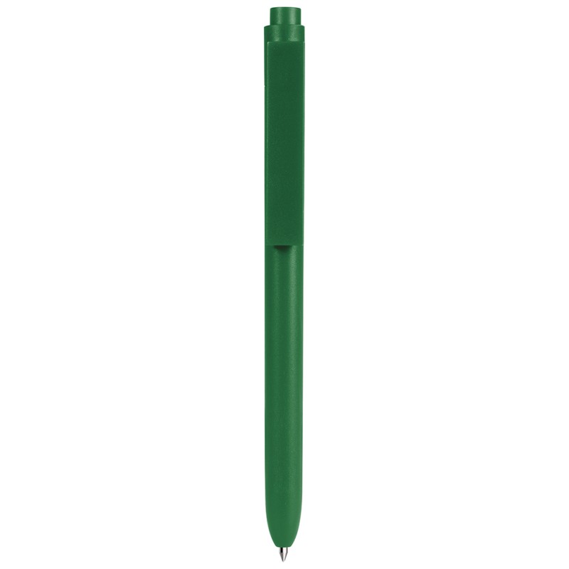 Penna a sfera antibatterica in plastica verde personalizzata B11246V