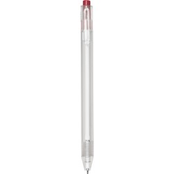 Penna a sfera in rpet rossa personalizzata B11247R