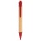 Penna a sfera in cartone riciclato e pla rossa personalizzata B11250R