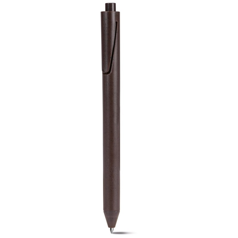 Penna a sfera in polvere di fondi di caff personalizzata B11259 Penna a sfera in polvere di fondi di caff personalizzata B11259
