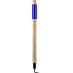 Penna a sfera in bamboo blu royal personalizzata B11261BL