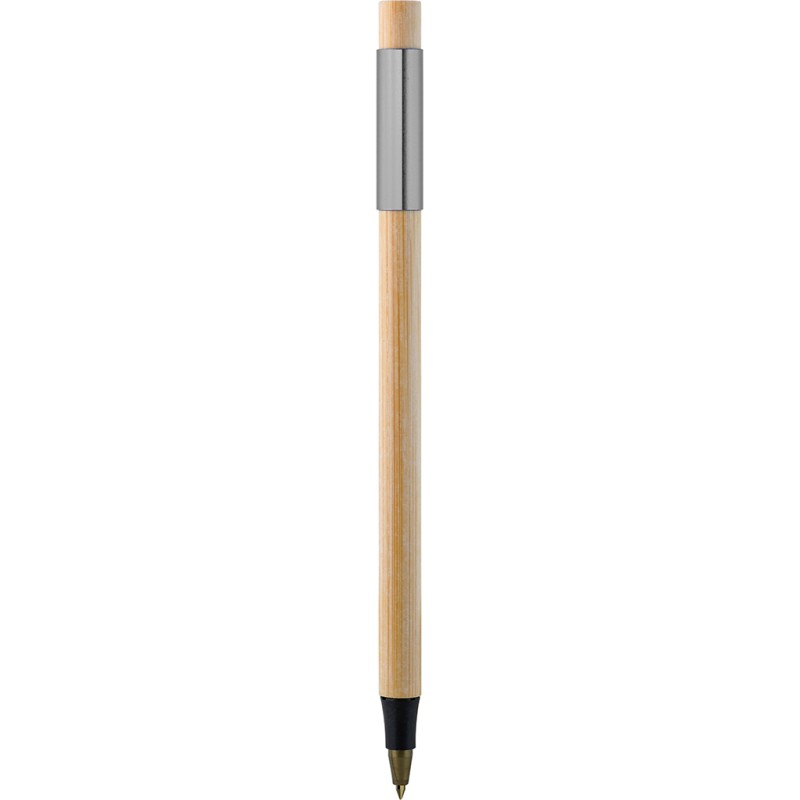 Penna a sfera in bamboo grigia personalizzata B11261GR