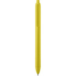 Penna a sfera biodegradabile e compostabile in pla gialla personalizzata B11263G