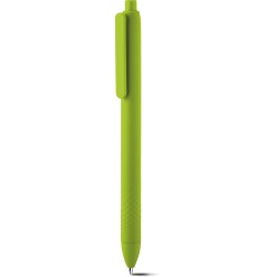 Penna a sfera biodegradabile e compostabile in pla verde acido personalizzata B11263VA