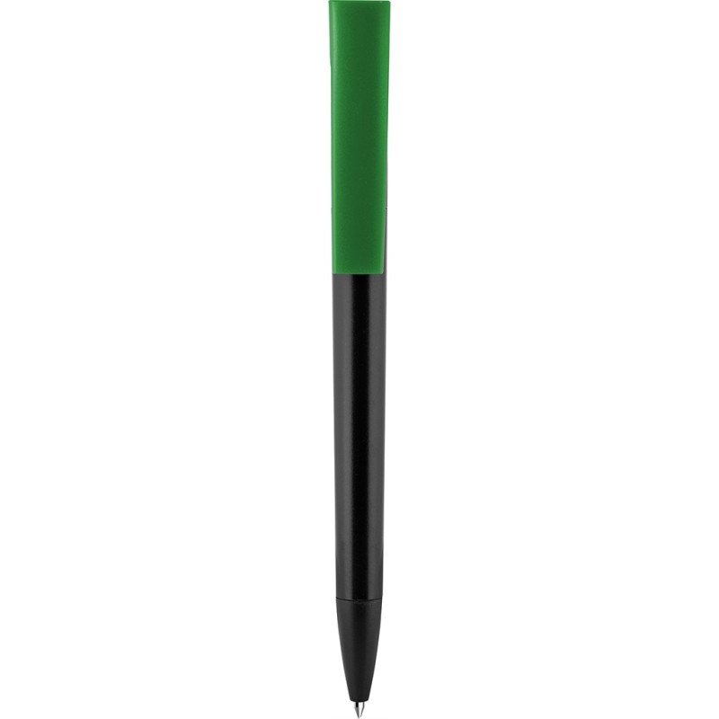 Penna a sfera in plastica riciclata verde personalizzata B11264V