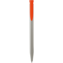 Penna a sfera in plastica riciclata arancione personalizzata B11266A