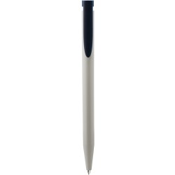 Penna a sfera in plastica riciclata nera personalizzata B11266N