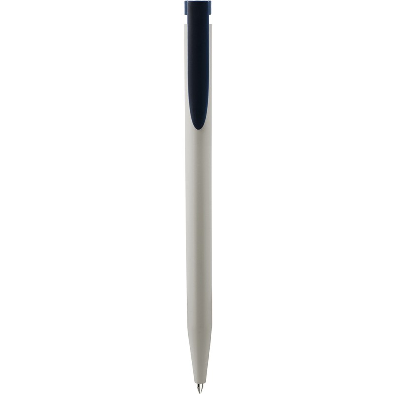 Penna a sfera in plastica riciclata nera personalizzata B11266N