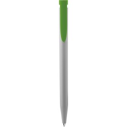 Penna a sfera in plastica riciclata verde acido personalizzata B11266VA