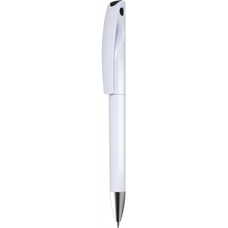 Penna a sfera in plastica nera personalizzata B11269N