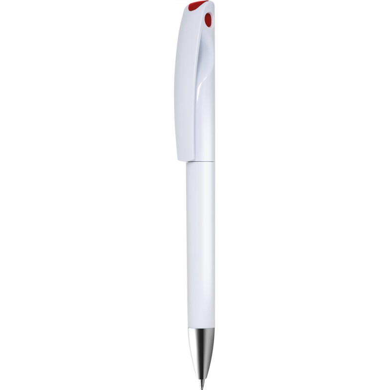 Penna a sfera in plastica rossa personalizzata B11269R