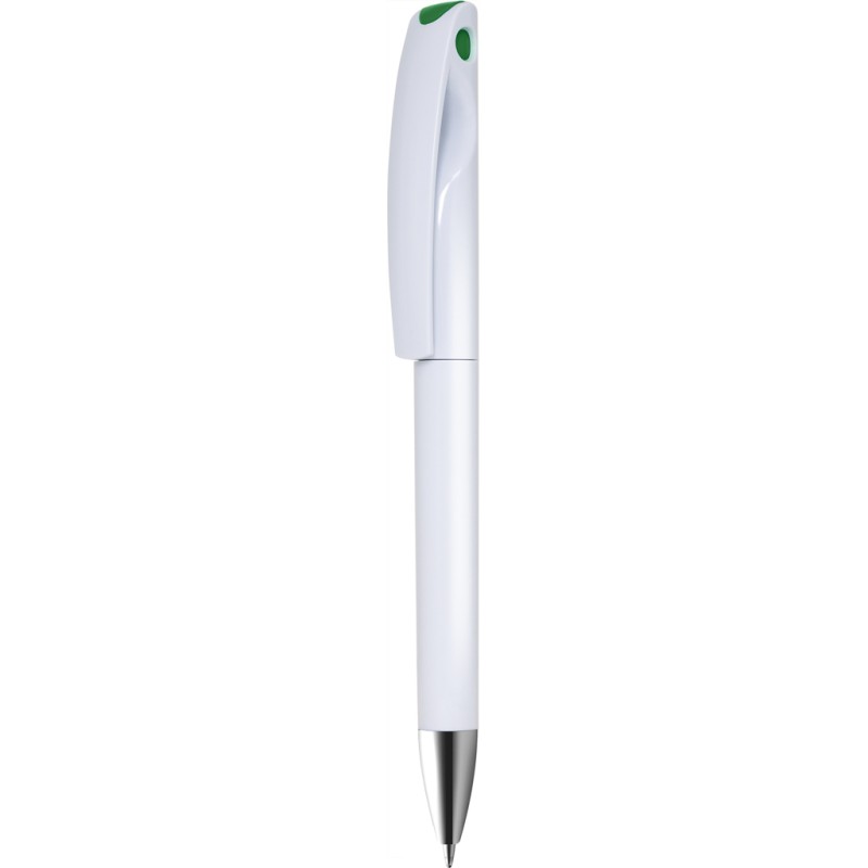 Penna a sfera in plastica verde personalizzata B11269V