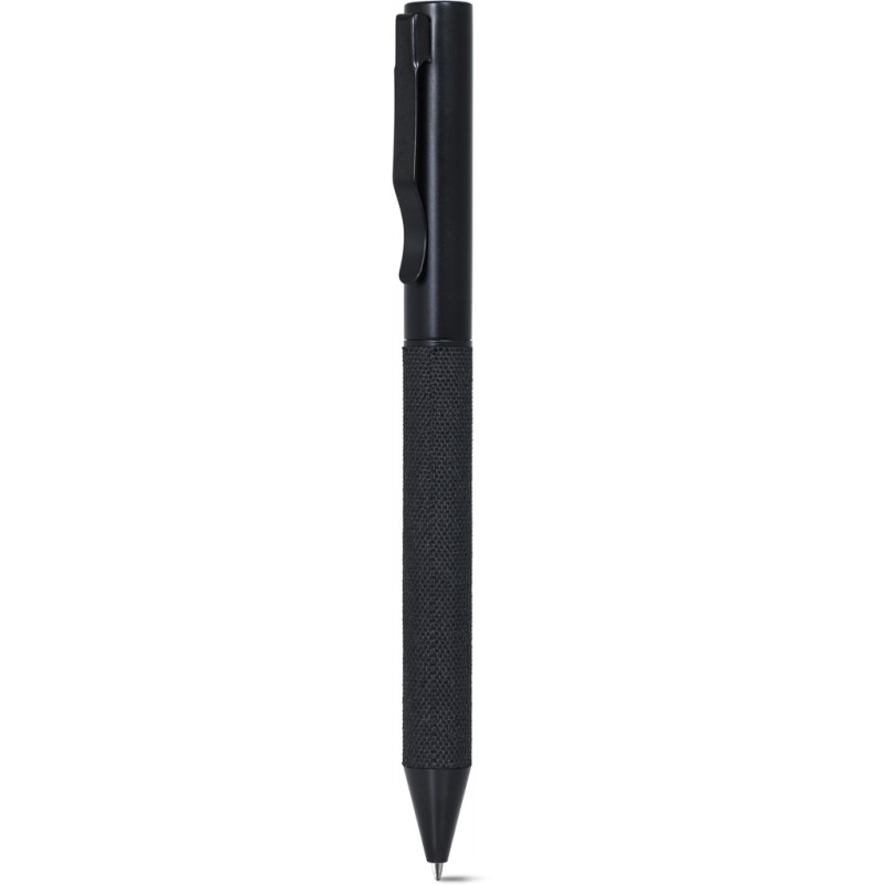 Penna a sfera in metallo con astuccio in rpet personalizzata B11277