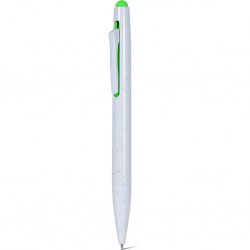 Penna a sfera cancellabile in plastica abs riciclata verde acido personalizzata B11283VA Penna a sfera cancellabile in plastica abs riciclata verde acido personalizzata B11283VA