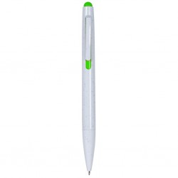 Penna a sfera cancellabile in plastica abs riciclata verde acido personalizzata B11283VA Penna a sfera cancellabile in plastica abs riciclata verde acido personalizzata B11283VA