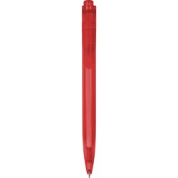 Penna a sfera in plastica pc riciclata rossa personalizzata B11284R