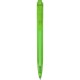 Penna a sfera in plastica pc riciclata verde acido personalizzata B11284VA