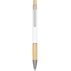 Penna a sfera in alluminio bianca personalizzata B11288B