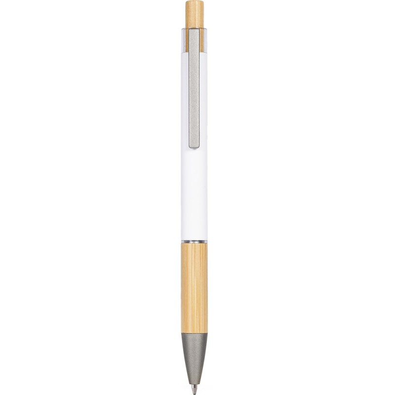 Penna a sfera in alluminio bianca personalizzata B11288B