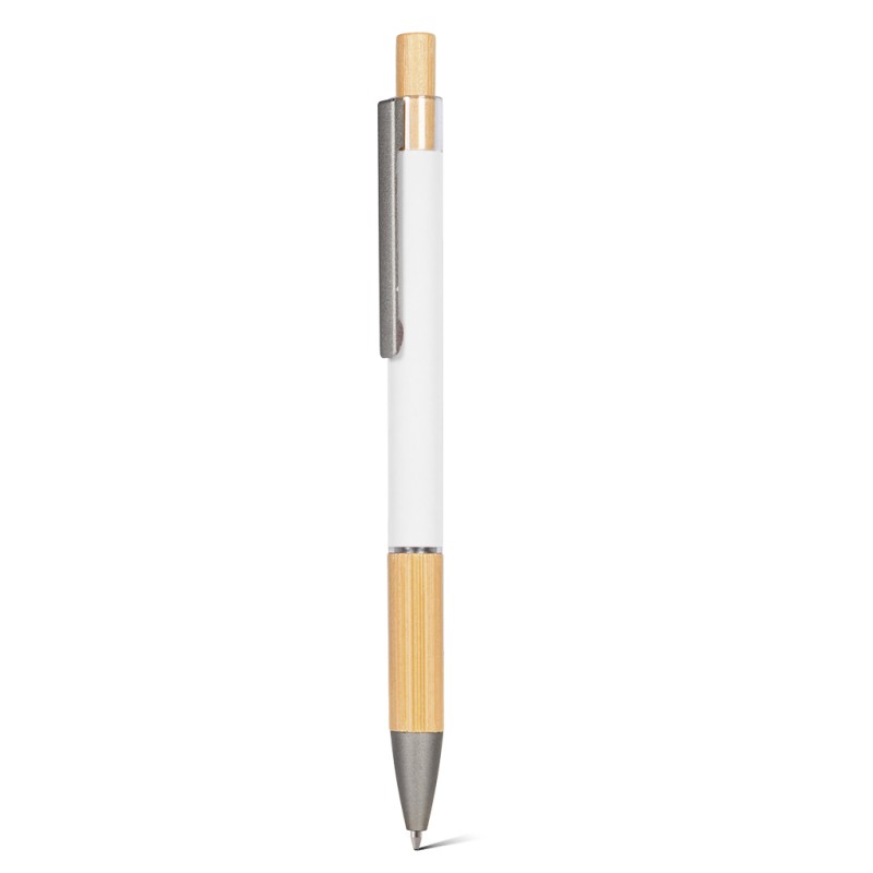Penna a sfera in alluminio bianca personalizzata B11288B