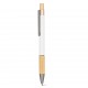 Penna a sfera in alluminio bianca personalizzata B11288B