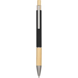 Penna a sfera in alluminio nera personalizzata B11288N