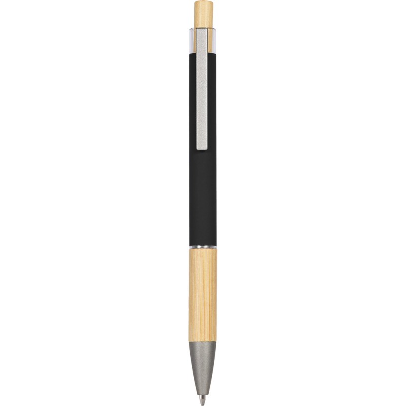 Penna a sfera in alluminio nera personalizzata B11288N