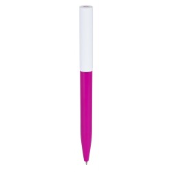 Penna a sfera in plastica abs riciclata fucsia personalizzata B11289FU