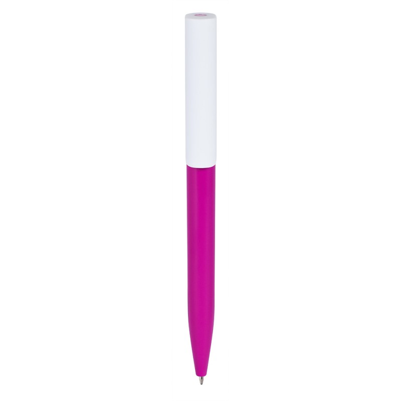 Penna a sfera in plastica abs riciclata fucsia personalizzata B11289FU