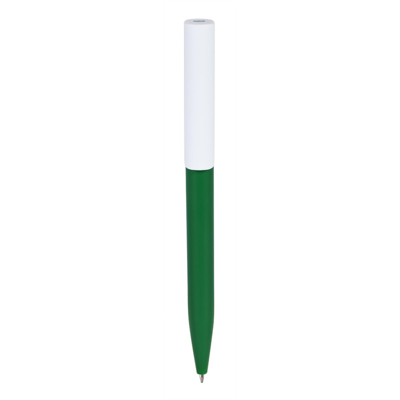 Penna a sfera in plastica abs riciclata verde personalizzata B11289V
