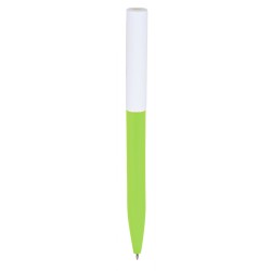 Penna a sfera in plastica abs riciclata verde acido personalizzata B11289VA