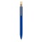 Penna a sfera soft touch in alluminio riciclato metallo bambù blu royal personalizzata B11290BL