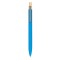 Penna a sfera soft touch in alluminio riciclato metallo bambù blu sky personalizzata B11290SK