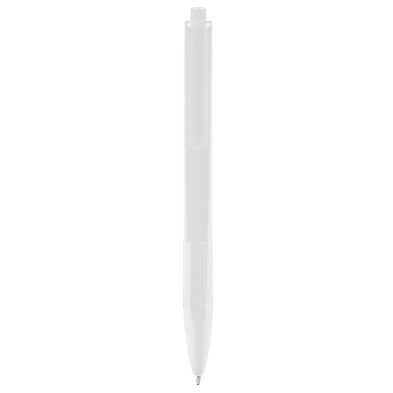 Penna a sfera in plastica riciclata bianca personalizzata B11292B