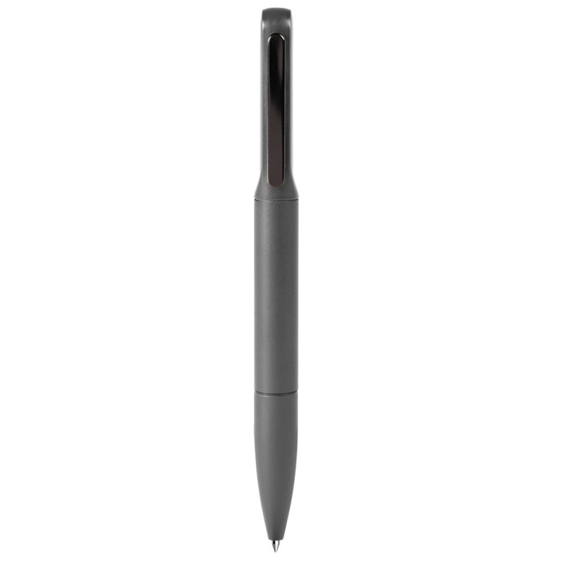 Penna a sfera con luce led in plastica e metallo grigia personalizzata B11293GR Penna a sfera con luce led in plastica e metallo grigia personalizzata B11293GR
