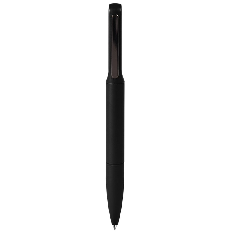 Penna a sfera con luce led in plastica e metallo nera personalizzata B11293N Penna a sfera con luce led in plastica e metallo nera personalizzata B11293N