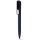 Penna a sfera in alluminio riciclato soft touch blu navy personalizzata B11294NY