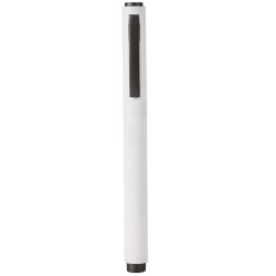 Penna con inchiostro gel in rpet e metallo bianca personalizzata B11298B