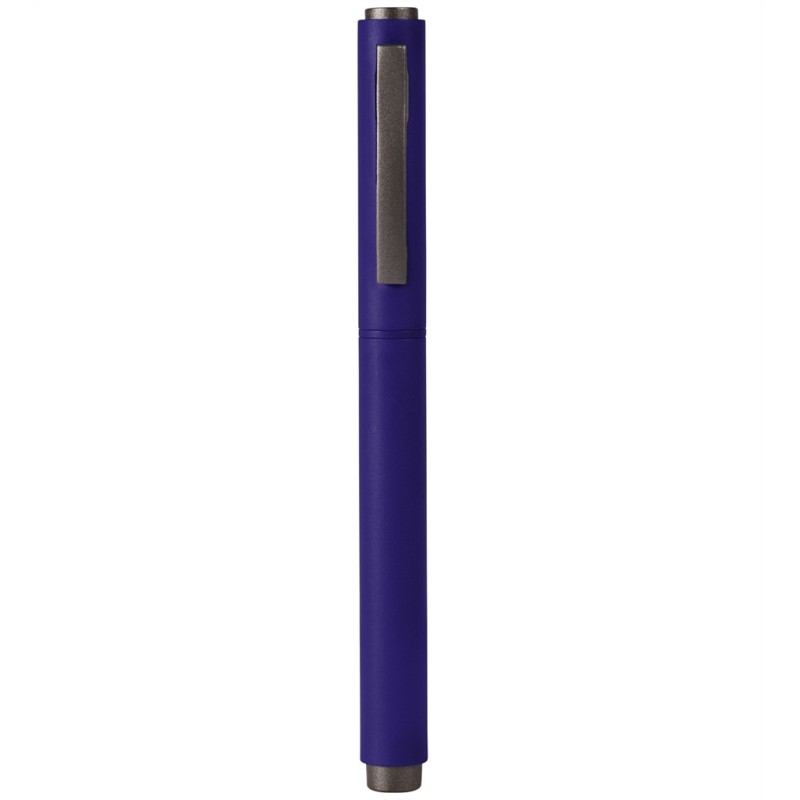 Penna con inchiostro gel in rpet e metallo blu royal personalizzata B11298BL