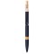 Penna a sfera con refill blu in alluminio riciclato soft touch e bambù blu navy personalizzata B11303NY