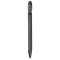 Penna a sfera touch screen con antistress fidget spinner e refill blu grigia personalizzata B11304GR