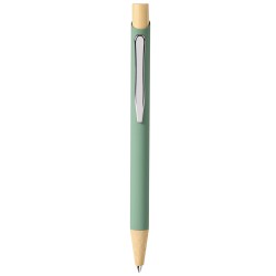 Penna a sfera in alluminio soft touch colori pastello verde salvia personalizzata B11305SA