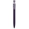Penna a sfera in metallo ed alluminio con antistress fidget spinner blu navy personalizzata B11307NY